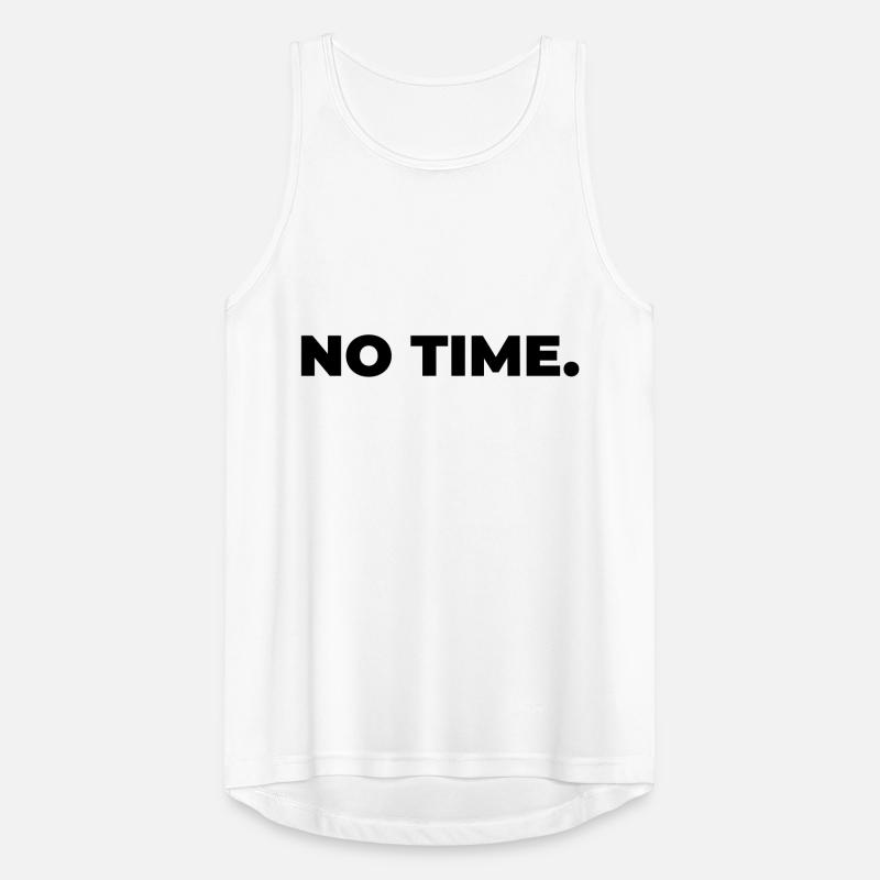 pas de temps - impression de déclaration Débardeur respirant Homme