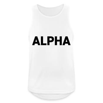 Alpha Dark Pack Rank - Men's Breathable Tank Top - white - Front - Nick (188cm)