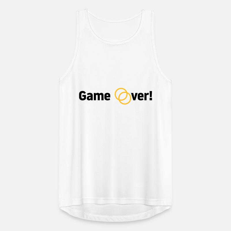 Game over Hochzeit Ehepaar Braut Bräutigam Ringe Männer Tank Top atmungsaktiv