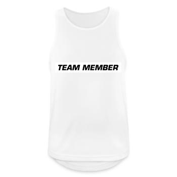 Team Members - Men's Breathable Tank Top - white - Front - Nick (188cm)