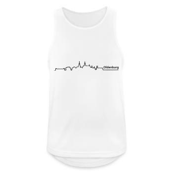 oldenburg skyline - Männer Tank Top atmungsaktiv - Weiß - Vorne - Nick (188cm)