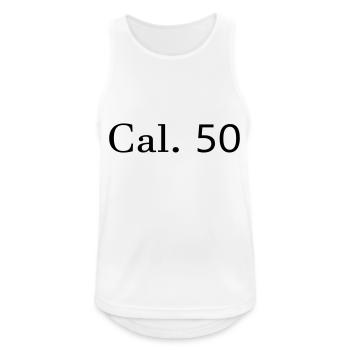 Cal. 50 - Men's Breathable Tank Top - white - Front - Nick (188cm)