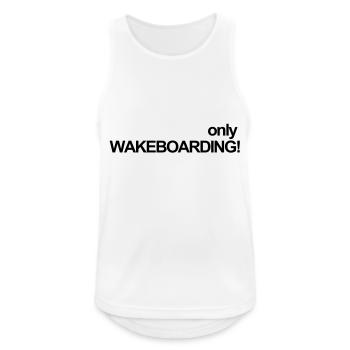 WAKEBOARD, WAKE, eau, câble, Raley, EAU,Invert - Débardeur respirant Homme - blanc - Devant - Nick (188cm)
