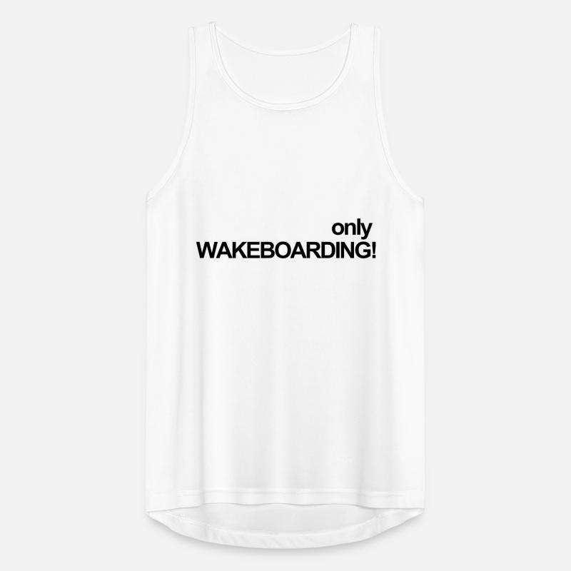 WAKEBOARD, WAKE, eau, câble, Raley, EAU,Invert Débardeur respirant Homme
