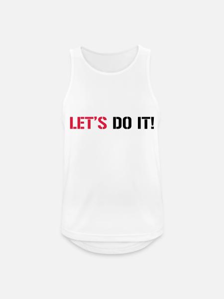 Let's do it! - Men's Breathable Tank Top - white