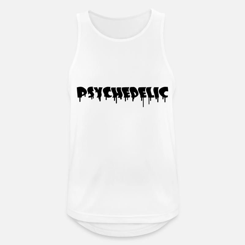 Psychedelic Graffiti - Männer Tank Top atmungsaktiv - Weiß
