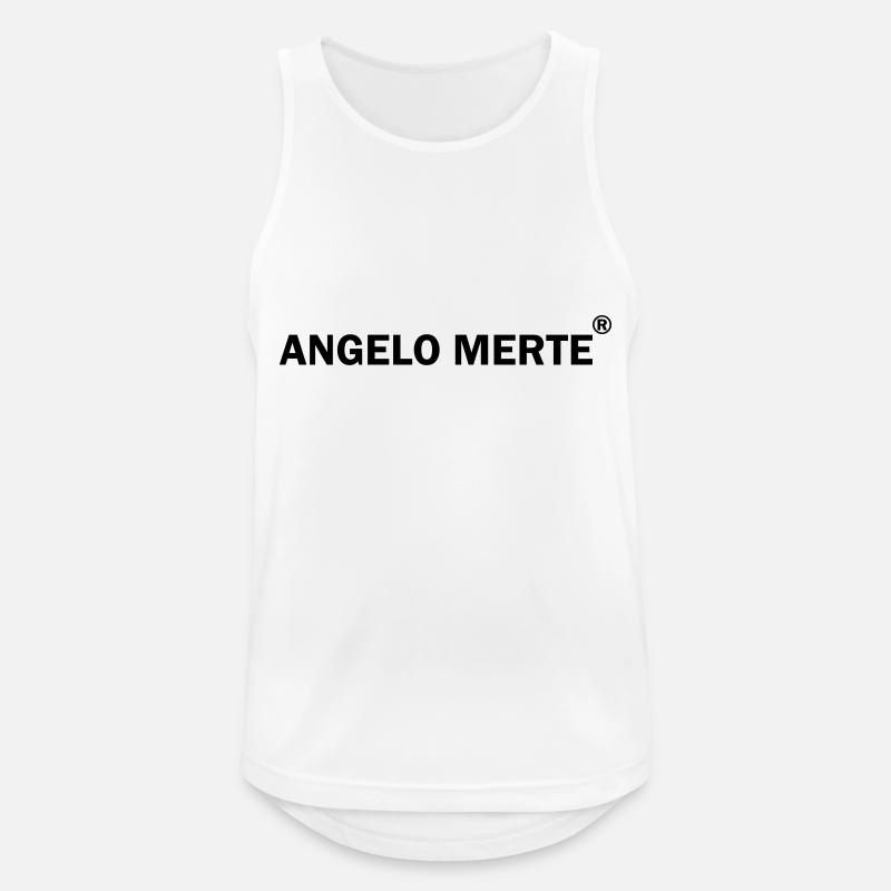 angelo merte - Männer Tank Top atmungsaktiv - Weiß