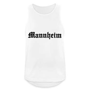 Mannheim - Männer Tank Top atmungsaktiv - Weiß - Vorne - Nick (188cm)