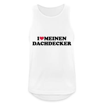 Dachdecker - Männer Tank Top atmungsaktiv - Weiß - Vorne - Nick (188cm)