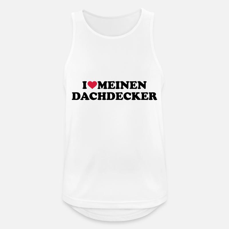 Dachdecker - Männer Tank Top atmungsaktiv - Weiß