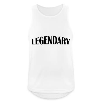 Legendary - Men's Breathable Tank Top - white - Front - Nick (188cm)