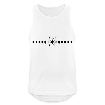Universum Space Weltall Muster Unendlich Kosmos - Männer Tank Top atmungsaktiv - Weiß - Vorne - Nick (188cm)