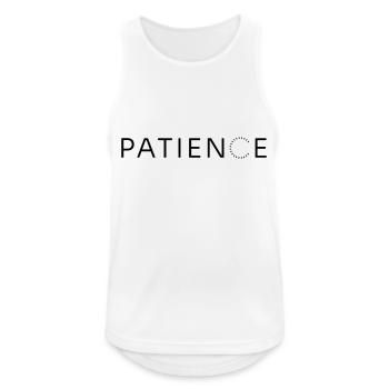 PATIENCE - Débardeur respirant Homme - blanc - Devant - Nick (188cm)