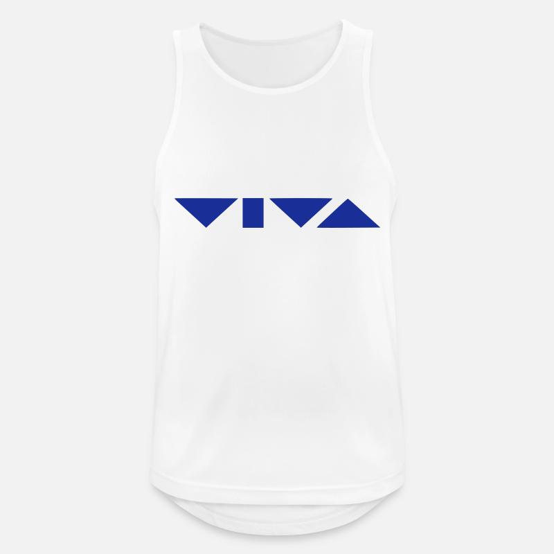 VIVA - Männer Tank Top atmungsaktiv - Weiß