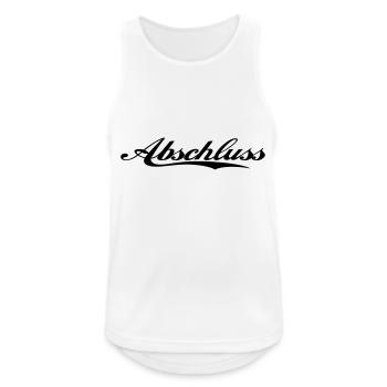 abschluss - Männer Tank Top atmungsaktiv - Weiß - Vorne - Nick (188cm)