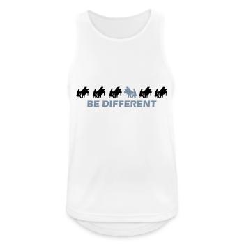 be different pianist - Männer Tank Top atmungsaktiv - Weiß - Vorne - Nick (188cm)