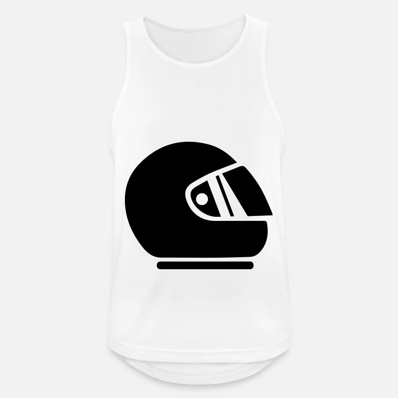 Course de barre de course - Débardeur respirant Homme - blanc