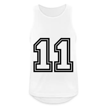 11 Number symbol - Men's Breathable Tank Top - white - Front - Nick (188cm)