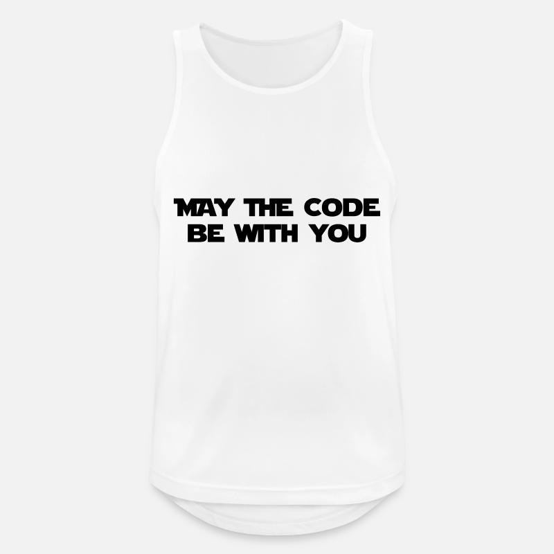 Computer / Developer / Geek / Code / Funny - Men's Breathable Tank Top - white