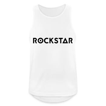 Rock Star Lyrics - Men's Breathable Tank Top - white - Front - Nick (188cm)