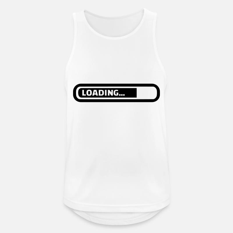 Loading - Men's Breathable Tank Top - white