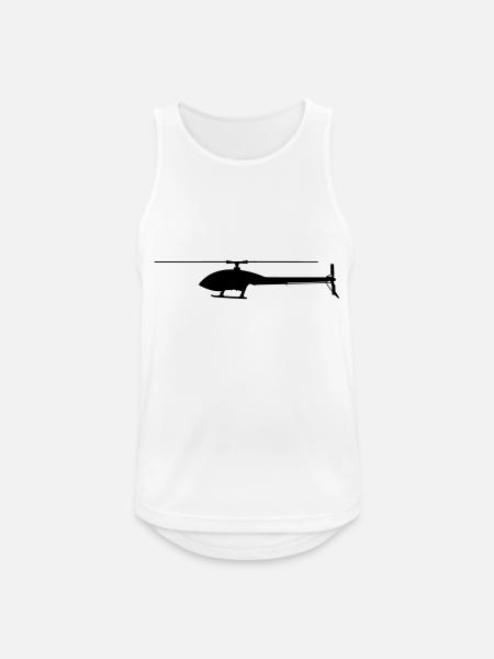 Goblin Heli - Männer Tank Top atmungsaktiv - Weiß