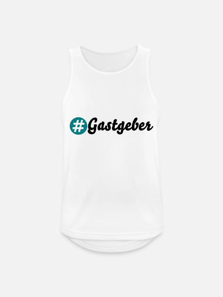 Gastgeber - Männer Tank Top atmungsaktiv - Weiß