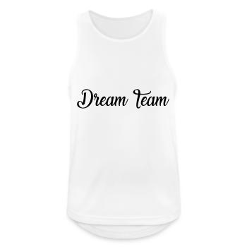 DREAM TEAM - Débardeur respirant Homme - blanc - Devant - Nick (188cm)