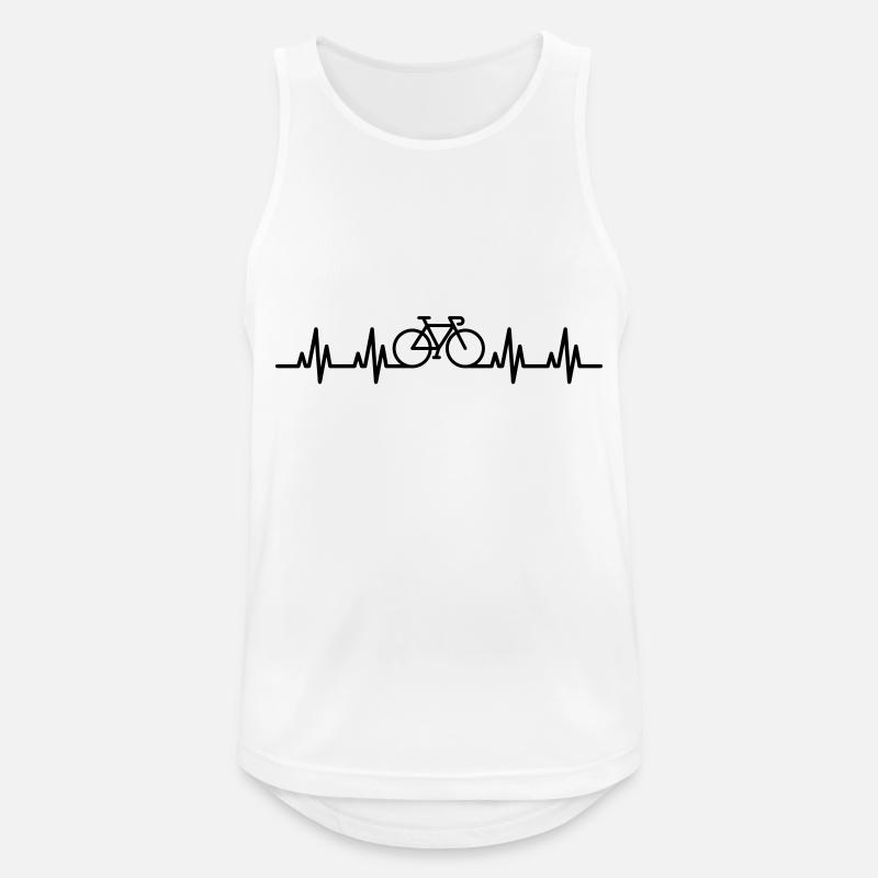 ECG Bicycle - Men's Breathable Tank Top - white