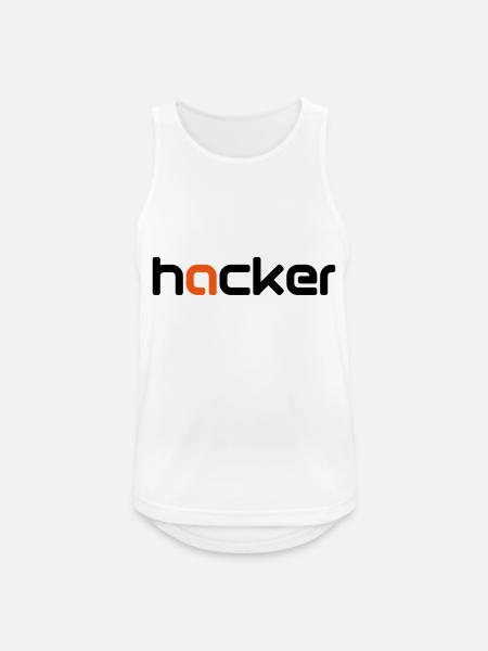 Hacker - Débardeur respirant Homme - blanc