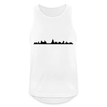 Skyline - Mainz - Männer Tank Top atmungsaktiv - Weiß - Vorne - Nick (188cm)