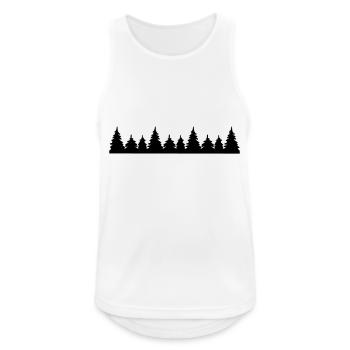 trees - Men's Breathable Tank Top - white - Front - Nick (188cm)
