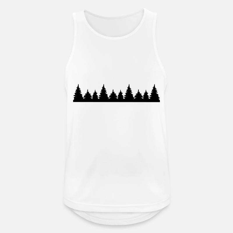 trees - Men's Breathable Tank Top - white