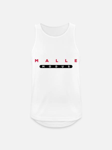 malle modus - Männer Tank Top atmungsaktiv - Weiß