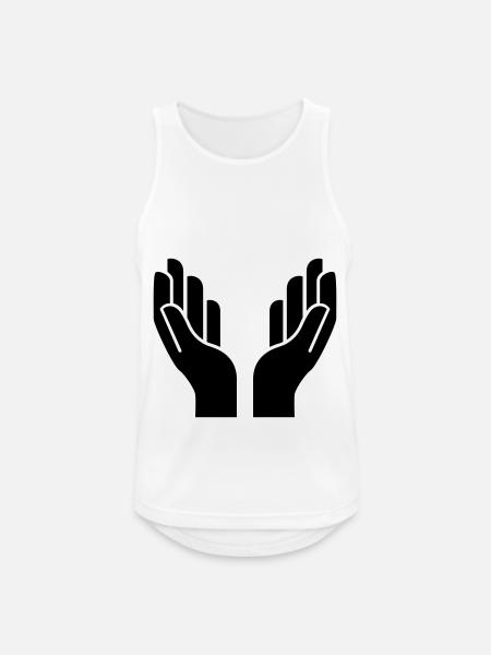 Hands icon icon - Men's Breathable Tank Top - white