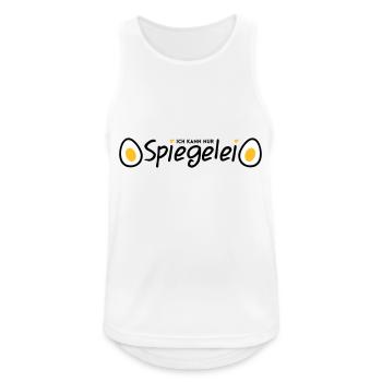 Spiegelei - Männer Tank Top atmungsaktiv - Weiß - Vorne - Nick (188cm)