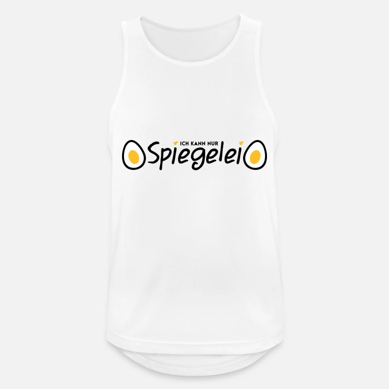 Spiegelei - Männer Tank Top atmungsaktiv - Weiß