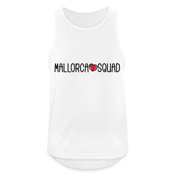 Mallorca Squad - Männer Tank Top atmungsaktiv - Weiß - Vorne - Nick (188cm)