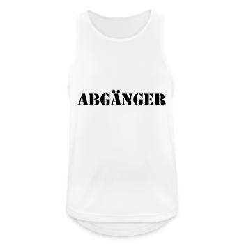 abgänger - Männer Tank Top atmungsaktiv - Weiß - Vorne - Nick (188cm)