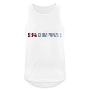 98 Percent Chimpanzee - Men's Breathable Tank Top - white - Front - Nick (188cm)