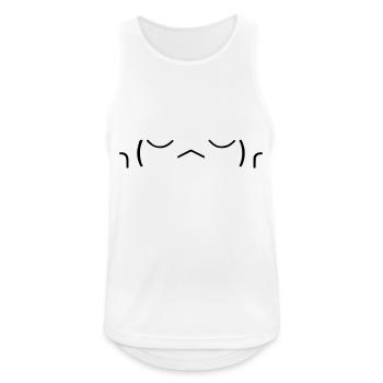 Manchmal ist es eben so! 😕 - Männer Tank Top atmungsaktiv - Weiß - Vorne - Nick (188cm)