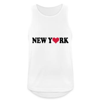 New York - Men's Breathable Tank Top - white - Front - Nick (188cm)