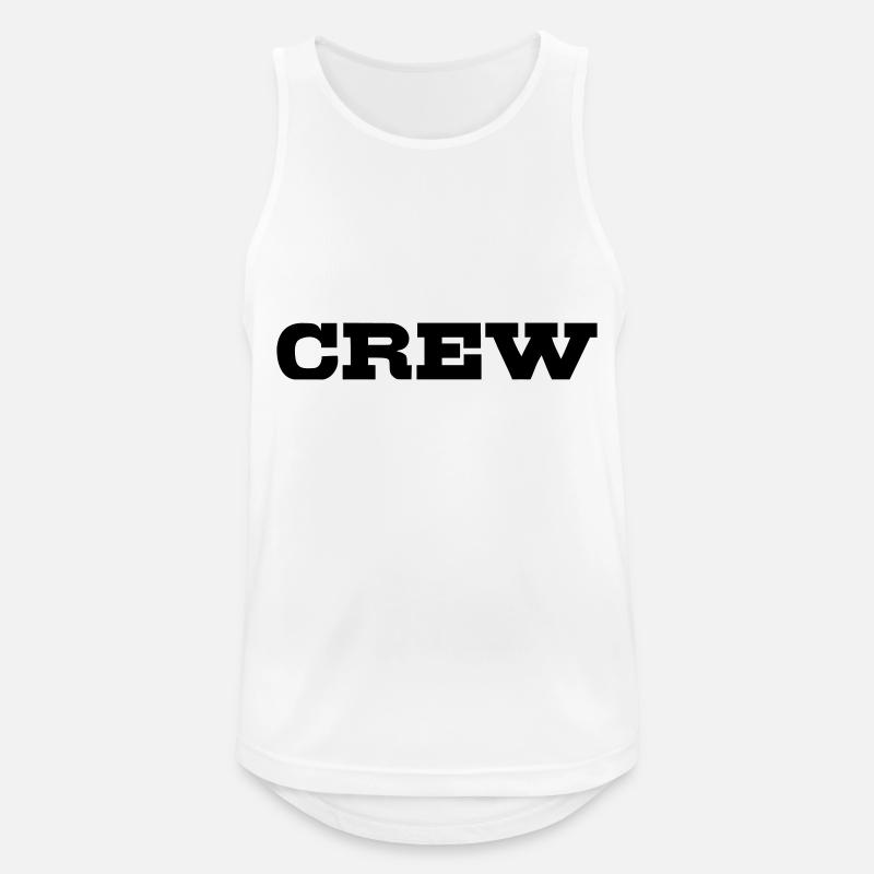 Crew - Men's Breathable Tank Top - white