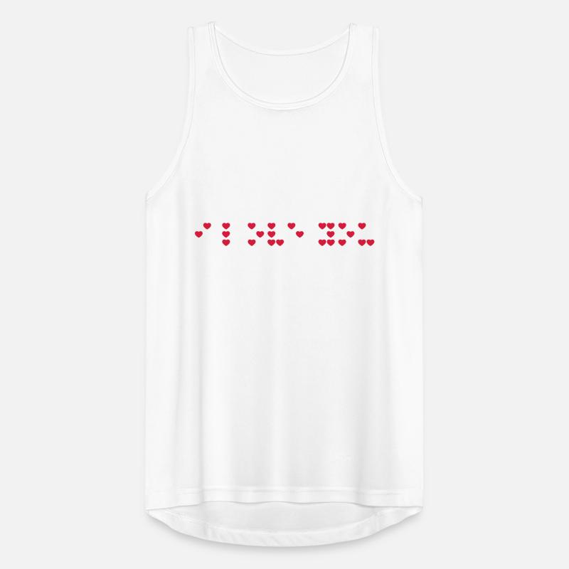 i love you in braille code, Braille script. Men's Breathable Tank Top