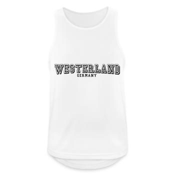 Westerland - Men's Breathable Tank Top - white - Front - Nick (188cm)
