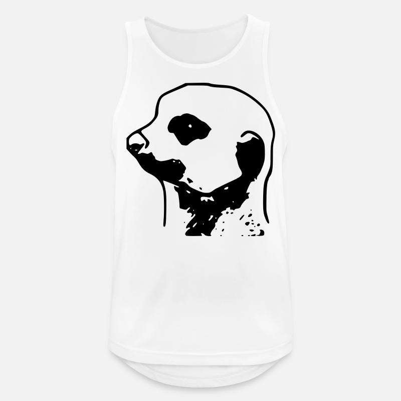erdmann/erdfrau - Männer Tank Top atmungsaktiv - Weiß
