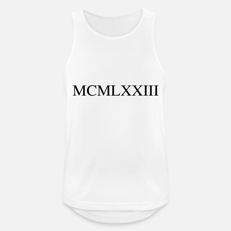1973 - Männer Tank Top atmungsaktiv - Weiß