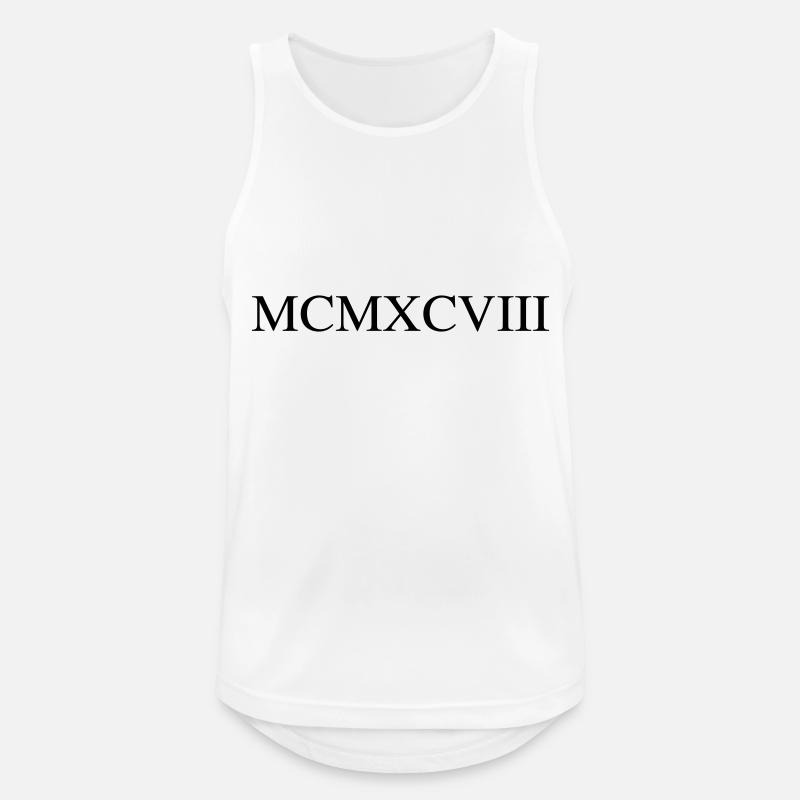 1998 - Men's Breathable Tank Top - white
