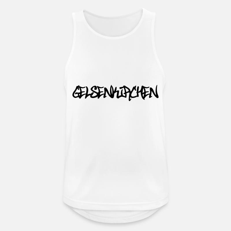 Gelsenkirchen Graffiti - Männer Tank Top atmungsaktiv - Weiß