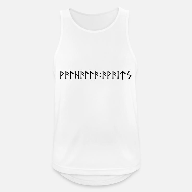 Walhalla Awaits - Runenschrift - Männer Tank Top atmungsaktiv - Weiß